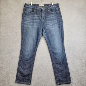 Vigoss Jeans Junior 17 Blue Skinny Fit Dark Wash Distressed Rhinestone 36x30 act